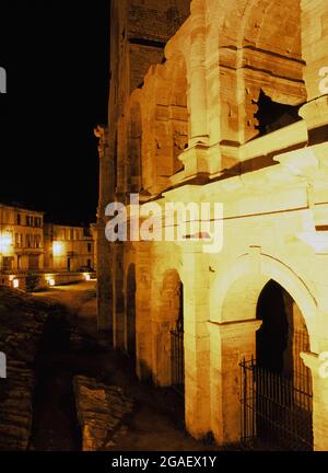 Antiche rovine romane di Arles, Francia Foto Stock