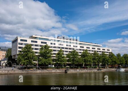 Riverside Hotel Radisson Blu Marina by River Aura a Turku, Finlandia Foto Stock