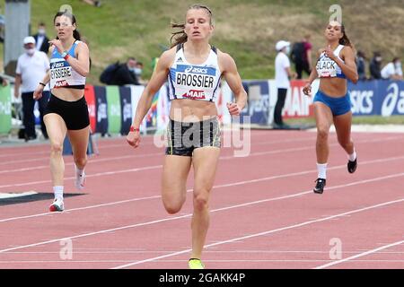 Amandine Brossier,Séries 400 M Donne durante i campionati francesi di ...