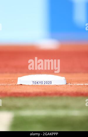 Kanagawa, Giappone. 31 luglio 2021. General view Baseball : Opening Round Group UNA partita tra Giappone e Messico durante i Giochi Olimpici di Tokyo 2020 allo Stadio di baseball Yokohama a Kanagawa, Giappone . Credit: Yohei Osada/AFLO SPORT/Alamy Live News Foto Stock