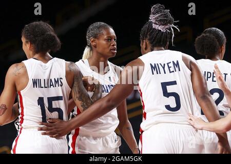 Valeriane VUKOSAVLJEVIC (11) della Francia durante i Giochi Olimpici Tokyo 2020, Francia-Nigeria il 30 luglio 2021 alla Saitama Super Arena di Tokyo, Giappone - Foto Ann-Dee Lamour / CDP MEDIA / DPPI Foto Stock