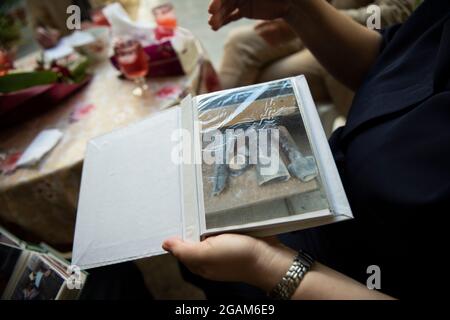 Una delegazione ecclesiastica francese si è recata in Siria per fare una valutazione necessaria e aiutare il popolo cristiano che ha affrontato la sofferenza il 2021 luglio Foto Stock