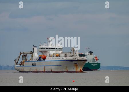 Il soccorritore si dirige verso Avonmouth Foto Stock