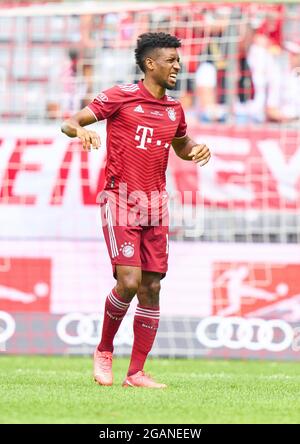 Kingsley Coman, FCB 11 infortunio nella partita FC BAYERN MUENCHEN - SSC NEAPEL 0-3 al Summit di Audi Football il 31 luglio 2021 a Monaco, Germania Stagione 2021/2022, giorno della partita X, 1.Bundesliga, FCB, München, Napoli, X.Spieltag. © Peter Schatz / Alamy Live News Foto Stock