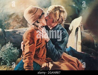 Jane fonda, Robert Redford, on-set of the Film, 'The Electric Horseman', Columbia Pictures, Universal Pictures, 1979 Foto Stock