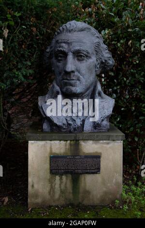 Busto di George Washington dello scultore Avard Fairbanks, nei terreni dell'American International University di Londra Foto Stock