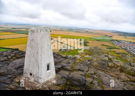 Summit, North Berwick Law, North Berwick, East Lothian, Scotland UK Foto Stock