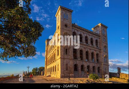 ANTANANARIVO, MADAGASCAR - 23 GIUGNO: Palazzo della Regina ad Antananarivo, Madagascar Foto Stock