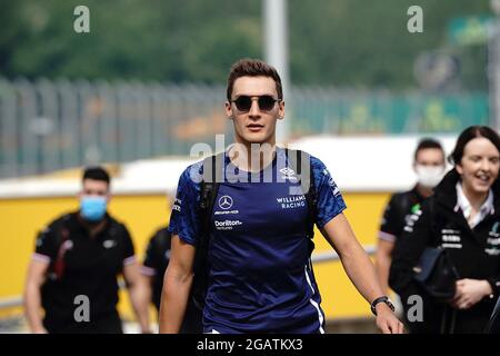 Budapest, Ungheria. 01 agosto 2021. 1 agosto 2021, Hungaroring, Budapest, Gran Premio di Formula 1 Gran Premio di Ungheria 2021, nella foto George Russel (GBR 63), Williams Racing Credit: dpa/Alamy Live News Foto Stock