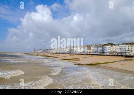 Hastings Beach, Hastling, East Sussex, Regno Unito Foto Stock
