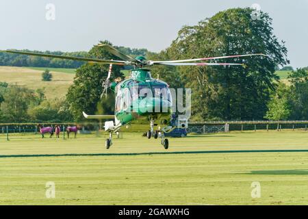 Air Ambulance Kent Surrey Sussex, Regno Unito Foto Stock