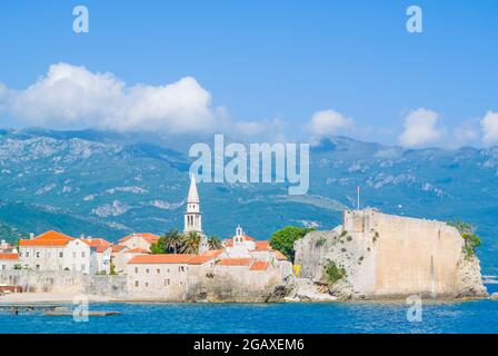 Stari Grad, città vecchia, Budva, Montenegro, Europa Foto Stock