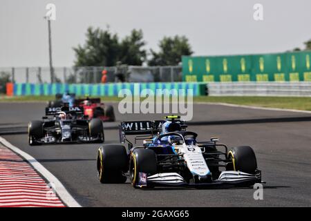 Budapest, Ungheria. 01 agosto 2021. Nicholas Latifi (CDN) Williams Racing FW43B. 01.08.2021. Campionato del mondo Formula 1, Rd 11, Gran Premio d'Ungheria, Budapest, Ungheria, Giorno della gara. Il credito fotografico dovrebbe essere: XPB/immagini dell'associazione stampa. Credit: XPB Images Ltd/Alamy Live News Foto Stock