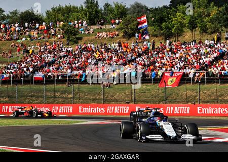 Budapest, Ungheria. 01 agosto 2021. George Russell (GBR) Williams Racing FW43B. 01.08.2021. Campionato del mondo Formula 1, Rd 11, Gran Premio d'Ungheria, Budapest, Ungheria, Giorno della gara. Il credito fotografico dovrebbe essere: XPB/immagini dell'associazione stampa. Credit: XPB Images Ltd/Alamy Live News Foto Stock