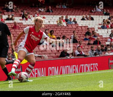 Londra, Regno Unito. 01 agosto 2021. Arsenal Women / Chelsea Women gioco per la mente Serie di amici di Londra a Emirates Stadium Credit: SPP Sport Press Photo. /Alamy Live News Foto Stock