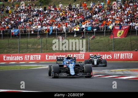 31 OCON Esteban (fra), Alpine F1 A521, azione durante la Formula 1 Magyar Nagydij 2021, Gran Premio d'Ungheria, 11° appuntamento del Campionato del mondo FIA Formula 1 2021 dal 30 luglio al 1 agosto 2021 sull'Hungaroring, a Mogyorod, vicino Budapest, Ungheria - Foto DPPI Foto Stock