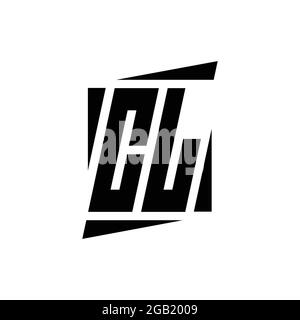 CL Logo monogramma con modello di design moderno isolato su sfondo bianco Illustrazione Vettoriale