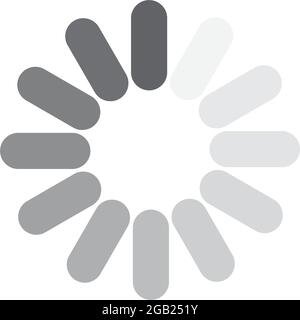 Caricamento del modello vettoriale di progettazione del logo icona Illustrazione Vettoriale