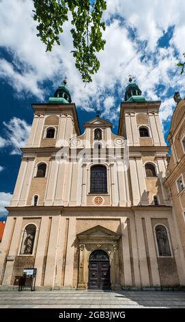 Chiesa barocca di nostra Signora del Rosario, a Klodzko, bassa Slesia, Polonia Foto Stock