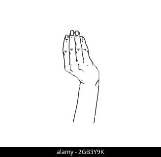 Illustrazione grafica piatta astratta del vettore disegnata a mano con elementi di logo, linea magica di moda donna arte mano tocco in stile semplice per marcare a caldo Illustrazione Vettoriale