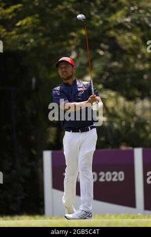 Xander SCHAUFFELE (USA) Medaglia d'oro durante i Giochi Olimpici Tokyo 2020, Golf uomo individuale il 1 agosto 2021 al Kasumigaseki Country Club di Saitama, Giappone - Foto Foto Kishimoto / DPPI Foto Stock