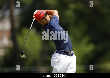 Xander SCHAUFFELE (USA) Medaglia d'oro durante i Giochi Olimpici Tokyo 2020, Golf uomo individuale il 1 agosto 2021 al Kasumigaseki Country Club di Saitama, Giappone - Foto Foto Kishimoto / DPPI Foto Stock