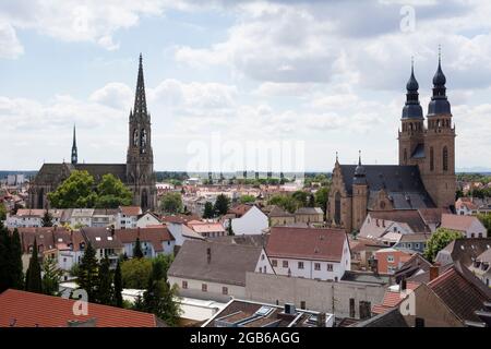 Geografia / viaggio, Germania, Renania-Palatinato, Speyer, vista sulla città, INFORMAZIONI-AGGIUNTIVE-DIRITTI-AUTORIZZAZIONE-NON-DISPONIBILI Foto Stock