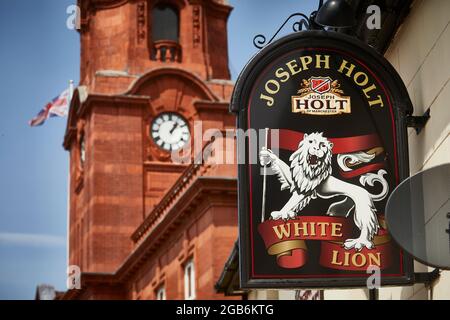 Westhoughton White Lion pub vicino a Bolton in GTR Manchester Foto Stock