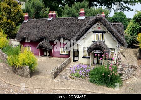 Il villaggio modello a Godshill sull'Isola di Wight, Inghilterra Foto Stock