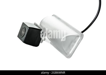 telecamera posteriore per auto con plafond trasparente Foto Stock