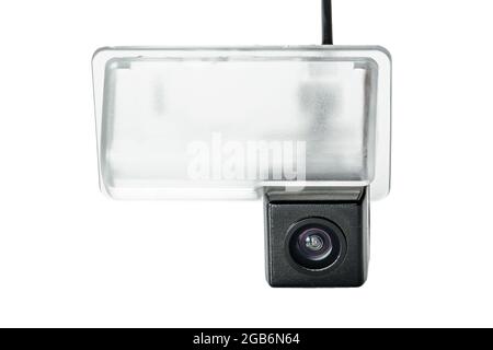 telecamera posteriore per auto con plafond trasparente Foto Stock