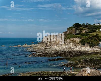 Lee Bay , North Devon, Regno Unito Foto Stock