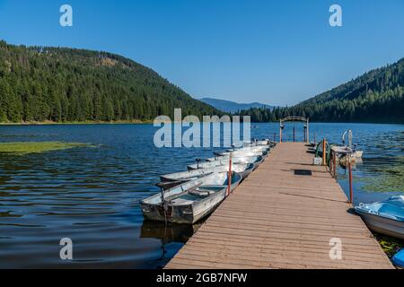 Specchio Lago. Sagle, Idaho. Foto Stock