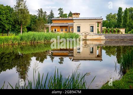 Terme Romane nel Parco Sanssouci a Potsdam, Brandeburgo, Germania Foto Stock