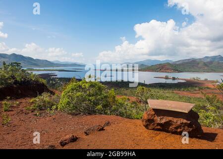 Vista sul Blue River Provincial Park, New Caledonia Foto Stock