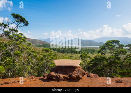 Vista sul Blue River Provincial Park, New Caledonia Foto Stock