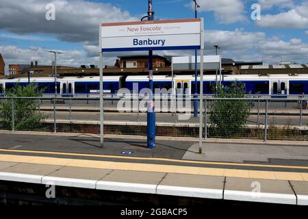 Stazione ferroviaria di Banbury, Oxfordshire, Inghilterra, Regno Unito Foto Stock