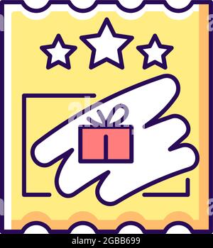 Icona colore RGB delle schede di memoria Illustrazione Vettoriale