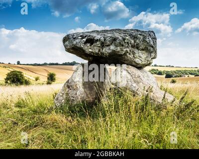 Il Devil's Den vicino a Marlborough nel Wiltshire. Foto Stock
