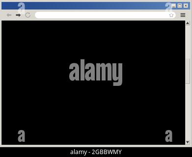 Modello di interfaccia della finestra del browser Web in stile retro Illustrazione Vettoriale