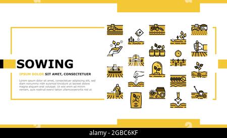 Taglio testata di atterraggio agricola Vector Illustrazione Vettoriale