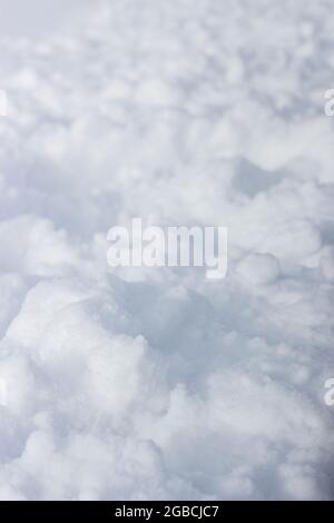 Neve bianca con ombra Foto Stock