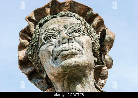 Michigan Battle Creek Sojourner Truth, ex riformatore sociale schiavo, donna nera statua femminile monumento storico, abolizionista diritti delle donne attivista Foto Stock