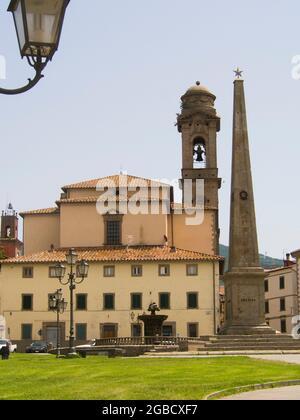 Italia, Toscana, Grosseto, la montagna Amiata. Il borgo di Castel del piano. Foto Stock