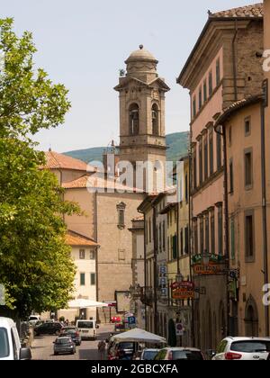 Italia, Toscana, Grosseto, la montagna Amiata. Il borgo di Castel del piano. Foto Stock