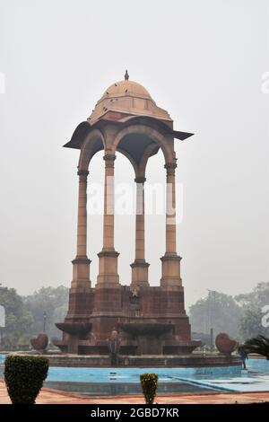 India Gate, Nuova Delhi, India, Ottobre-2018: India gate vista presone, miglior posto a delhi, india Foto Stock