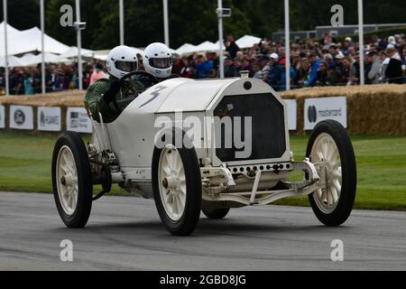 Hermann Layher, Benz 200hp, Blitzen Benz, The Pioneers, The Maestros - Motorsport's Great All-Rounders, Goodwood Festival of Speed, Goodwood House, CH Foto Stock