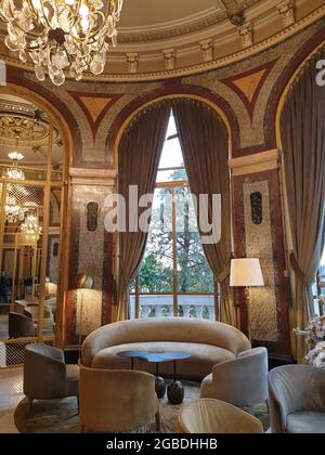 All'interno del Casinò Monte-Carlo di Monaco Foto Stock