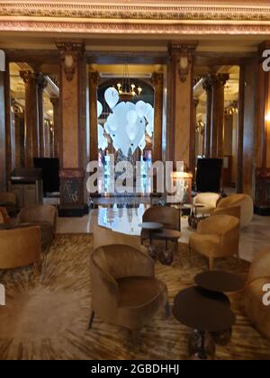 All'interno del Casinò Monte-Carlo di Monaco Foto Stock