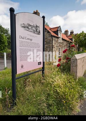 Componi Cottage, hme al pioniere ferroviario e inventore George Stephenson a Forest Hall, Regno Unito Foto Stock